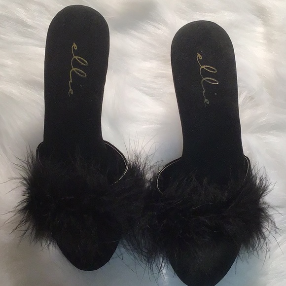 Maribou Feather Slipper size 7 - Picture 5 of 8